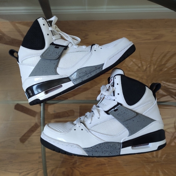 Jordan Flight 45 High White Cement 2010 384519-109 men's 8 - Picture 3 of 10